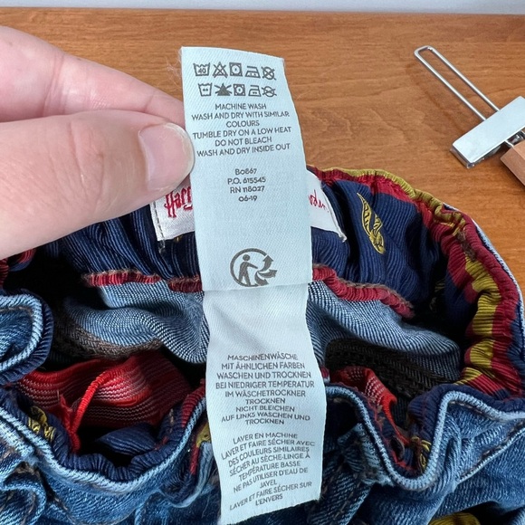 Mini Boden Harry Potter HP Jeans Denim Glasses Lightening Bolt Scar 3Y - Picture 9 of 12